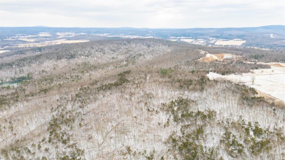 Bird's eye view featuring a mountain view