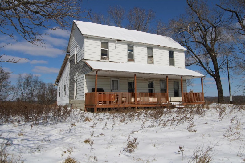 View of front of property with a porch