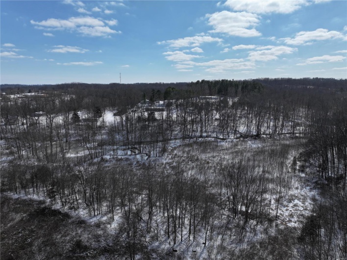 View of snow covered land