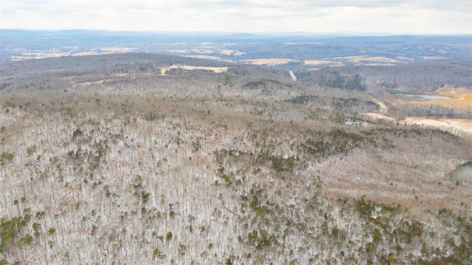 Drone / aerial view with a mountain view