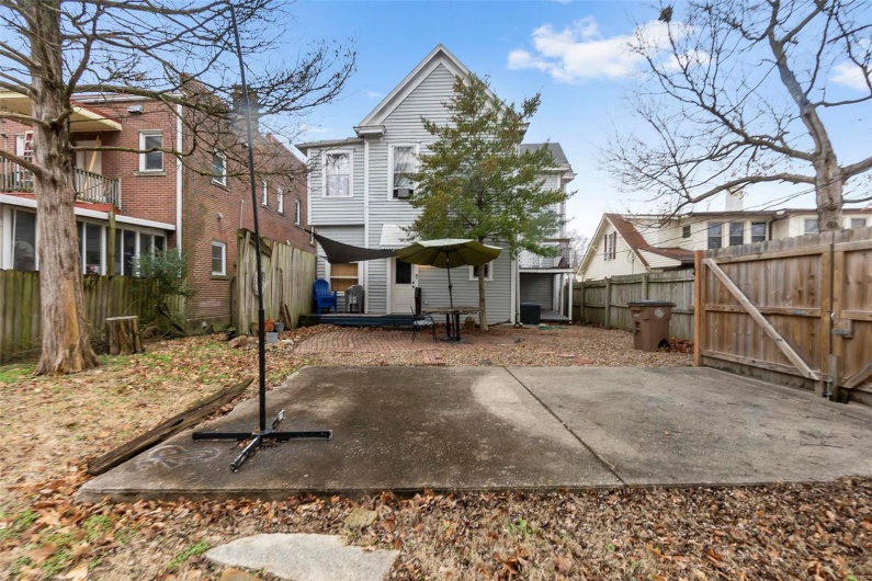Back of property featuring a patio