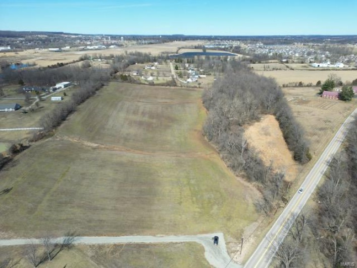 Bird's eye view featuring a rural view