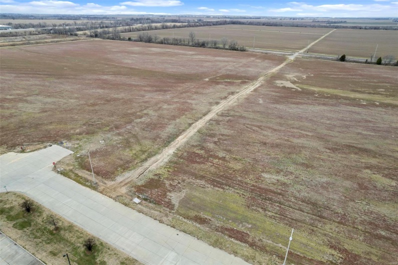 Bird's eye view with a rural view