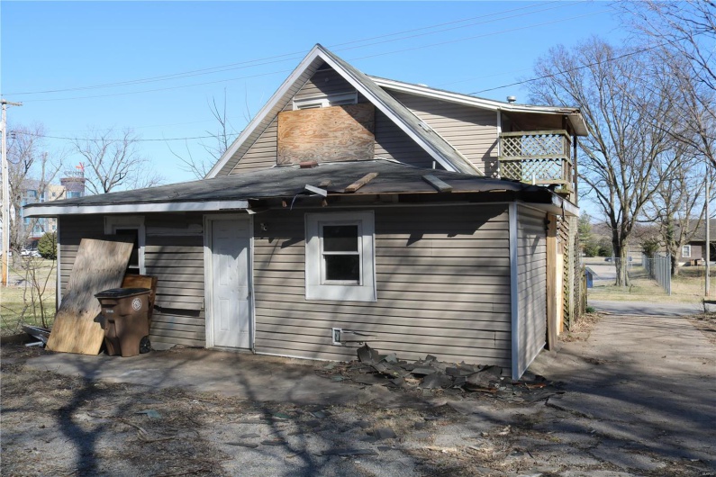 View of back of building