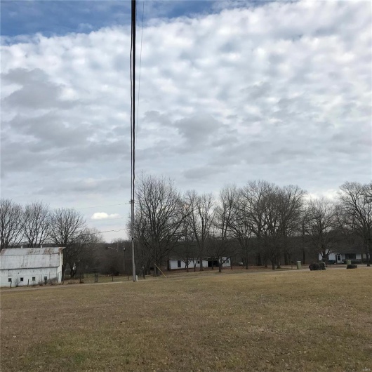 Photo taken on other side of Eagle Lane, showing some of the outbuildings
