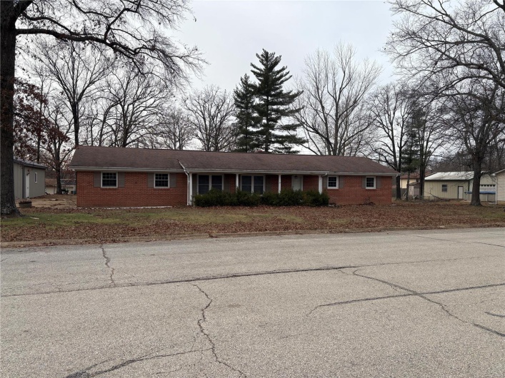 View of single story home