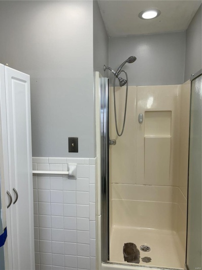 Bathroom with a shower