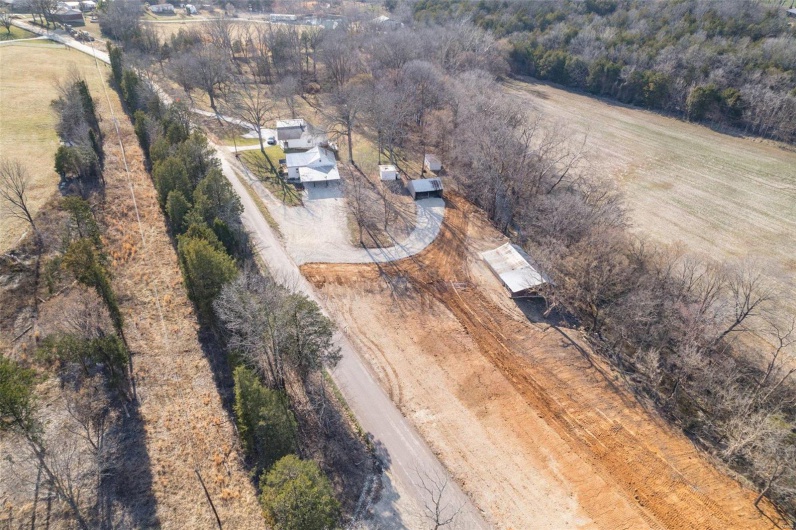 Aerial view featuring a rural view