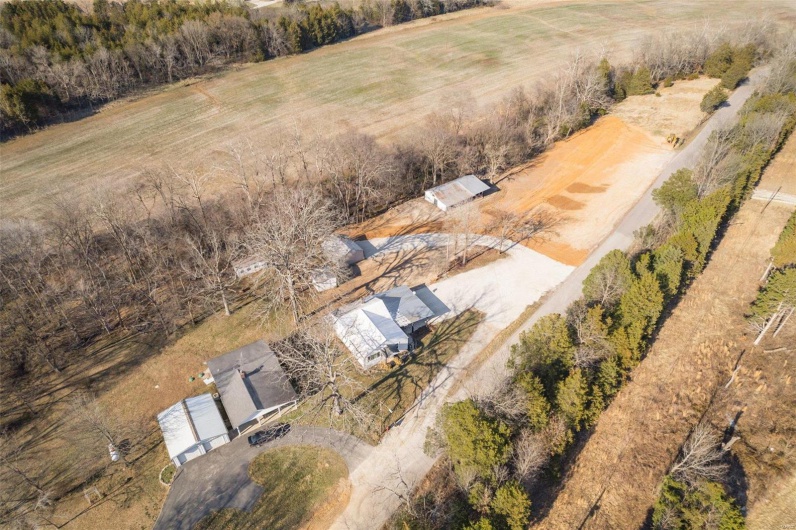 Bird's eye view with a rural view
