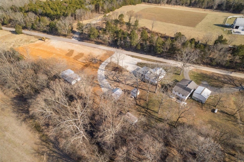 Bird's eye view with a rural view