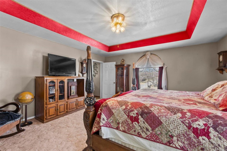 Primary bedroom addition with walk in closet.