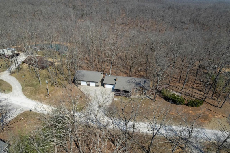 Birds eye view of property