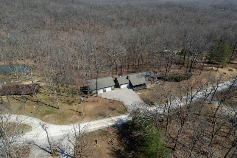 Birds eye view of property