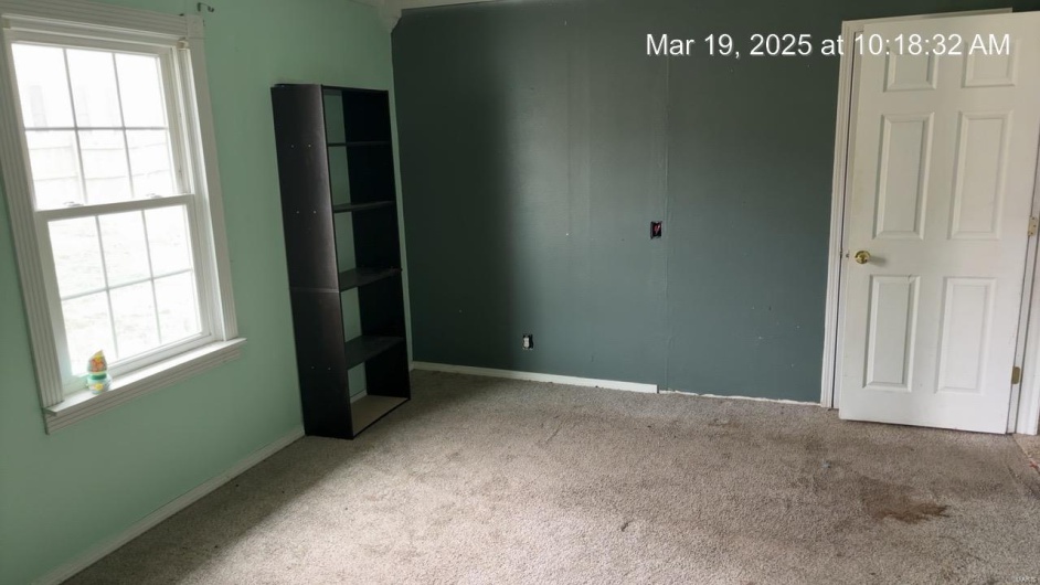 Carpeted empty room featuring a wealth of natural light