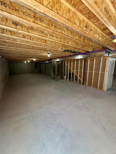 View of below grade area