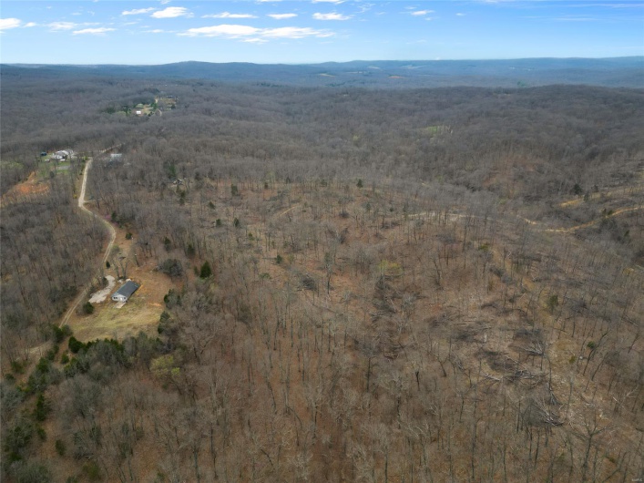 Bird's eye view featuring a mountain view
