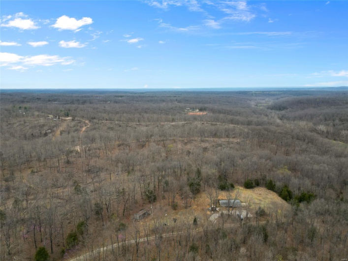 Aerial view featuring a rural view