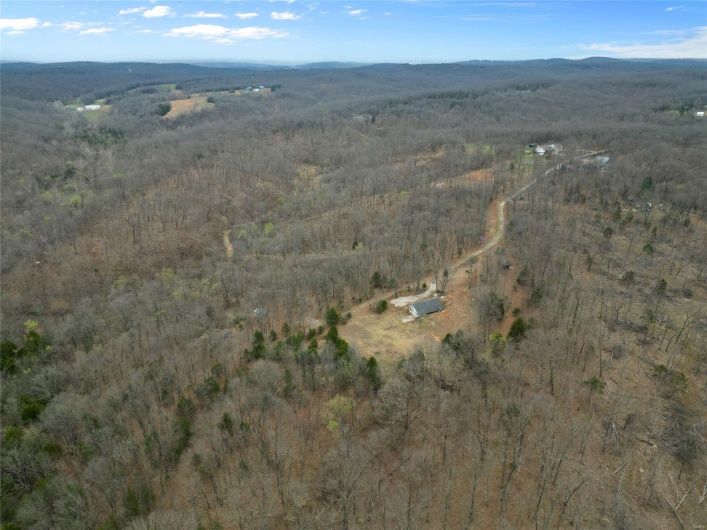 Birds eye view of property