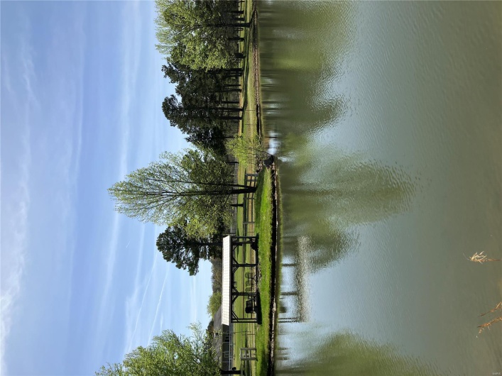 Water view with a gazebo