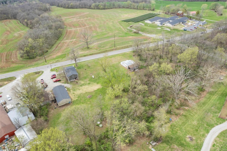 Drone / aerial view featuring a rural view