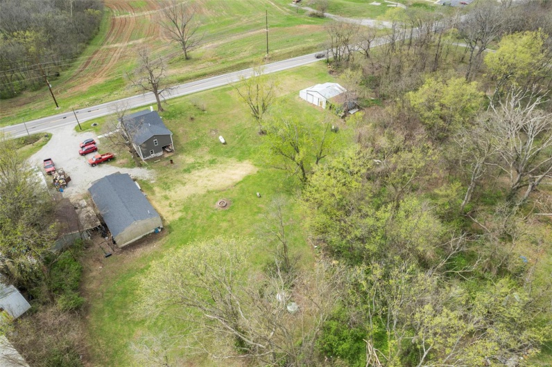 Drone / aerial view featuring a rural view