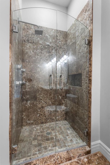 Bathroom with walk in shower