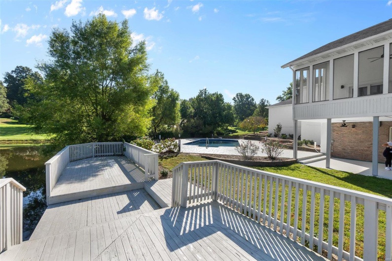Deck with a yard