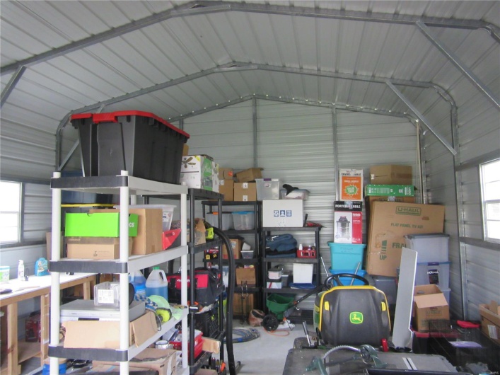 Storage area with a garage