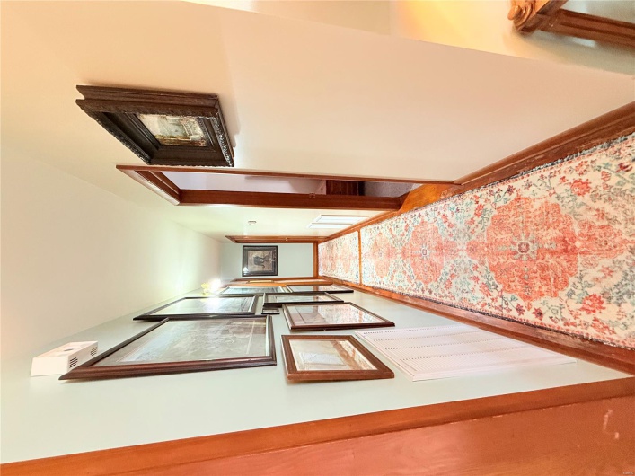 Hallway with baseboards