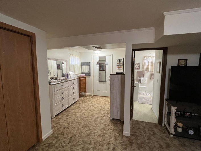 lower level. door leads outside