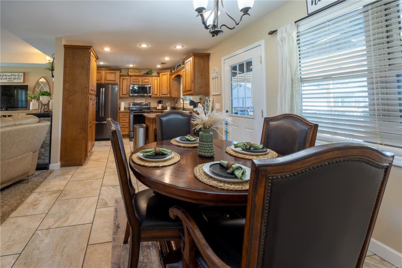 Dining/kitchen view