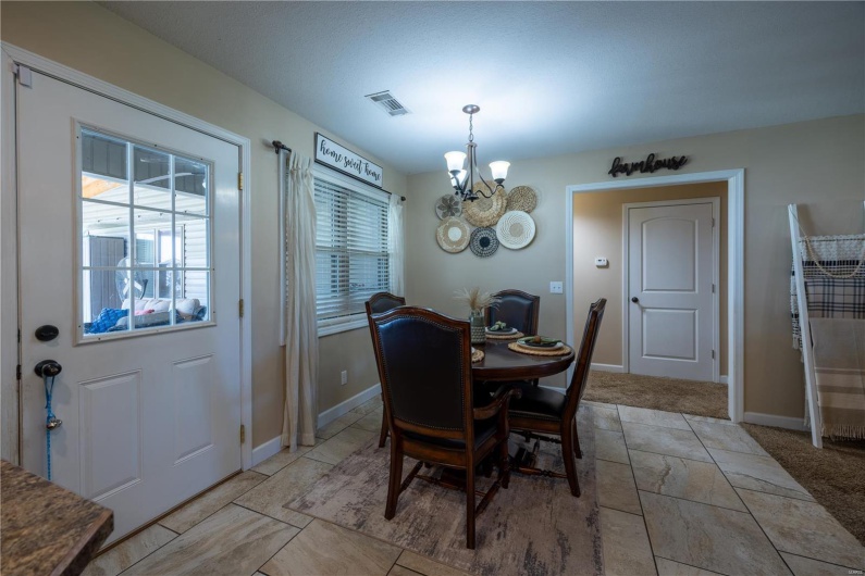 Kitchen view of dining room