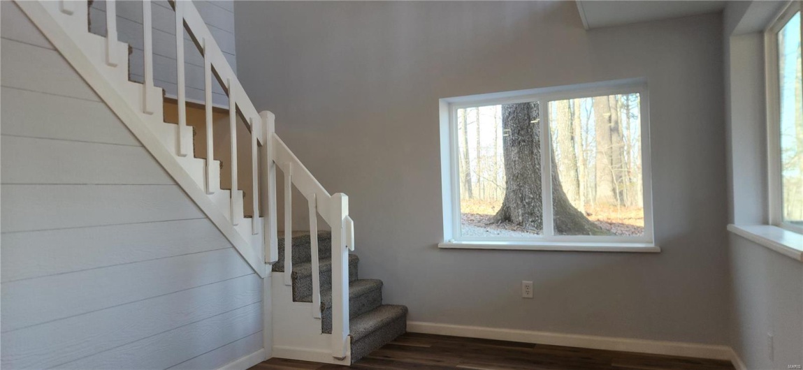 Staircase to upper level