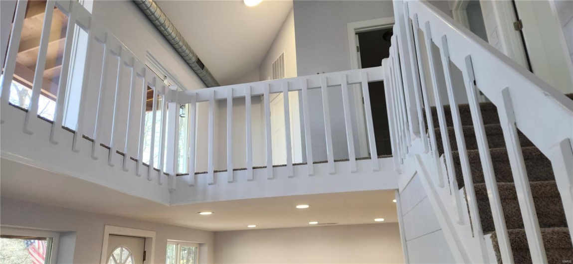 Staircase to upper level