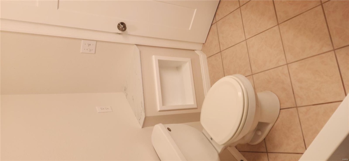 Upper bathroom toilet