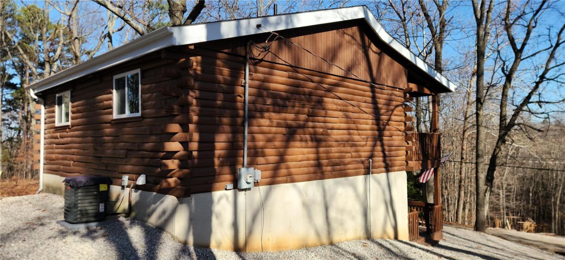 Back left side of home
