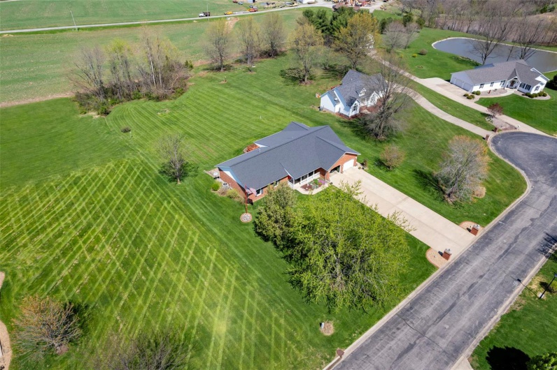 Bird's eye view with a rural view