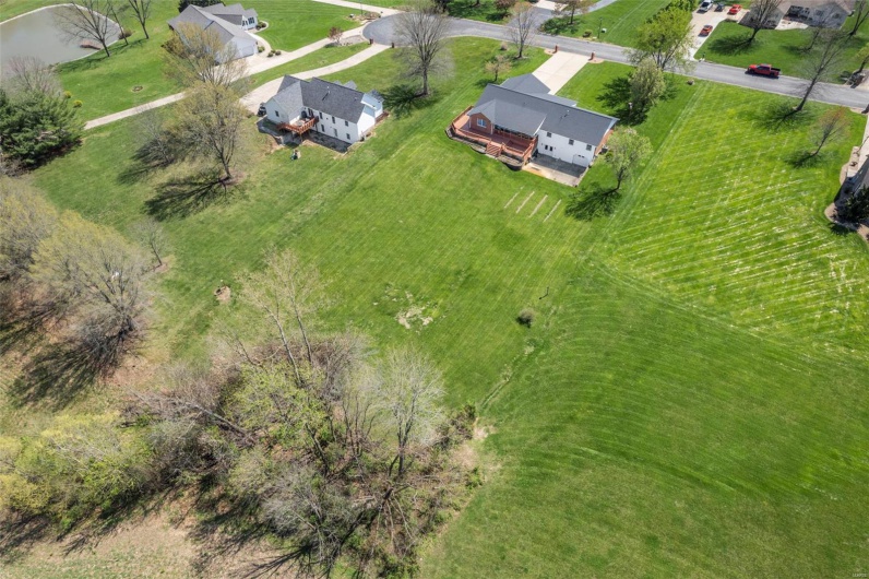 Birds eye view of property