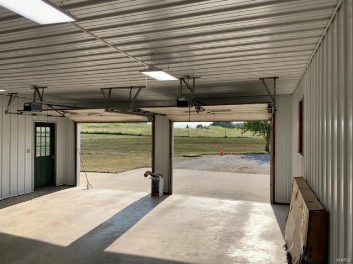 Large 2 car garage 