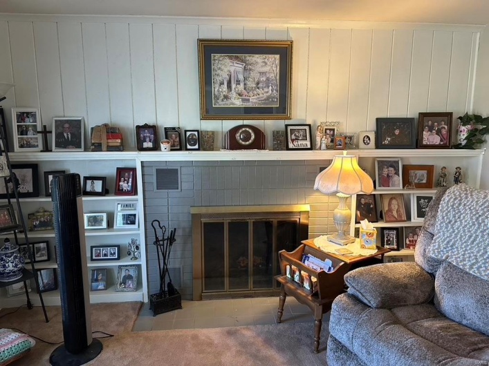 Living room firplace