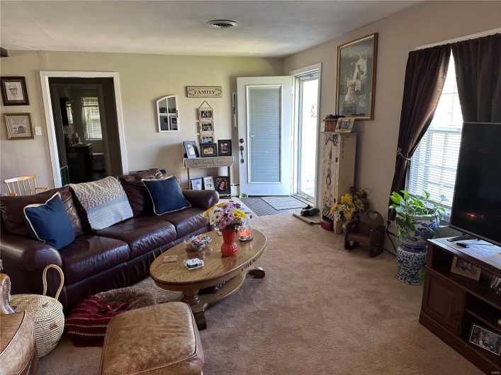 Front door entrance to living room