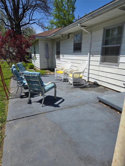 relax on baxk patio