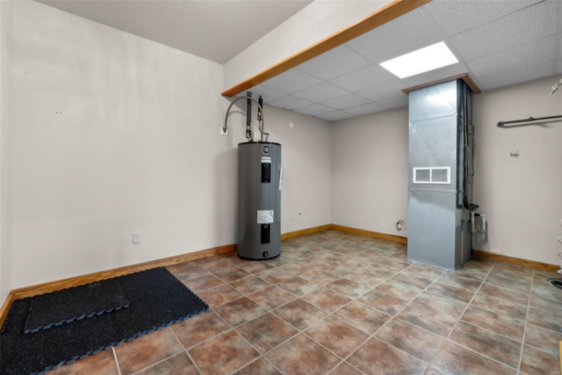 Spacious Lower Level Utility Room Is Great for Storage/Closet Space