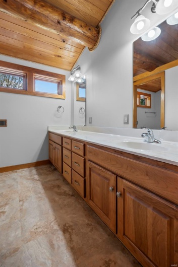 Upper Level Full Bath with Vanity Private from Shower/Tub & Toilet Area
