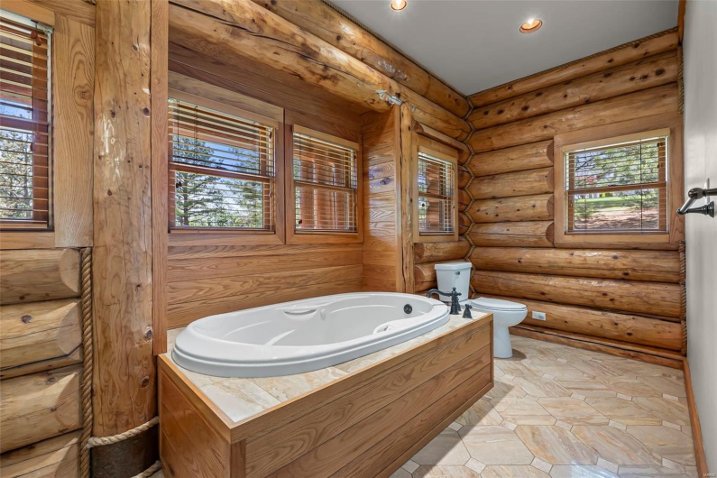 Spacious Primary Bath with Jetted Tub & Lots of Natural Light