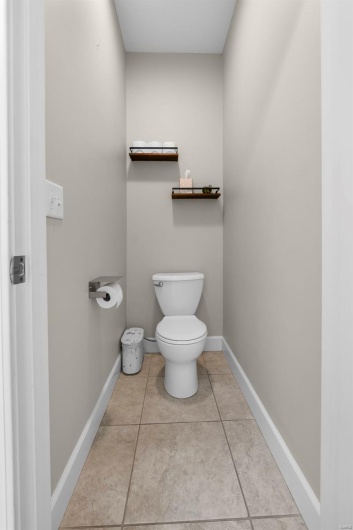 Half Bath Convenient to Garage