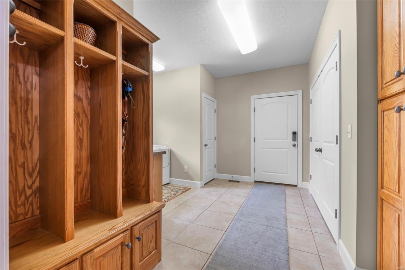 Main Level Mud Room Adjacent to Garage & Half Bath