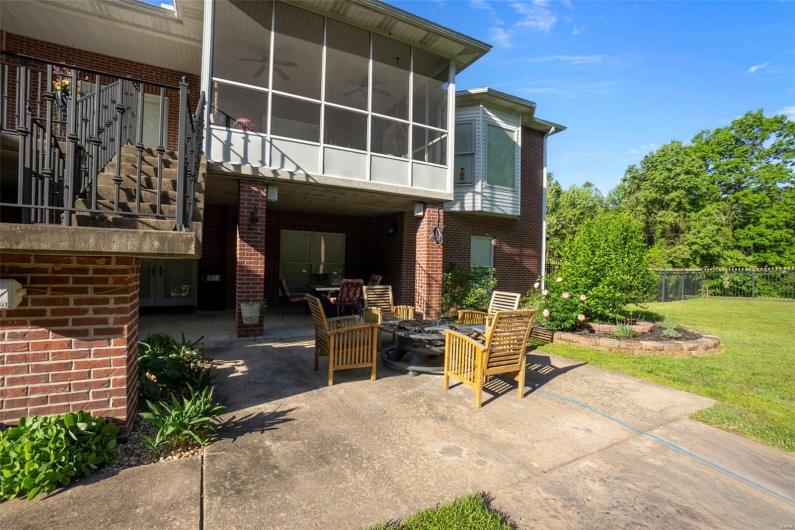 Spacious New Patio with Overlooking Concrete Decks (Open & Closed Spaces)