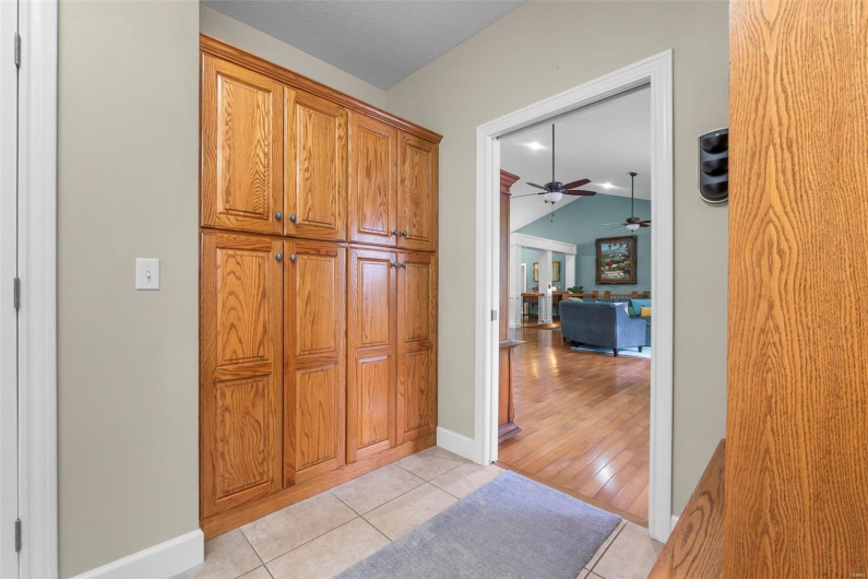 Main Level Laundry/Mud Room with Storage
