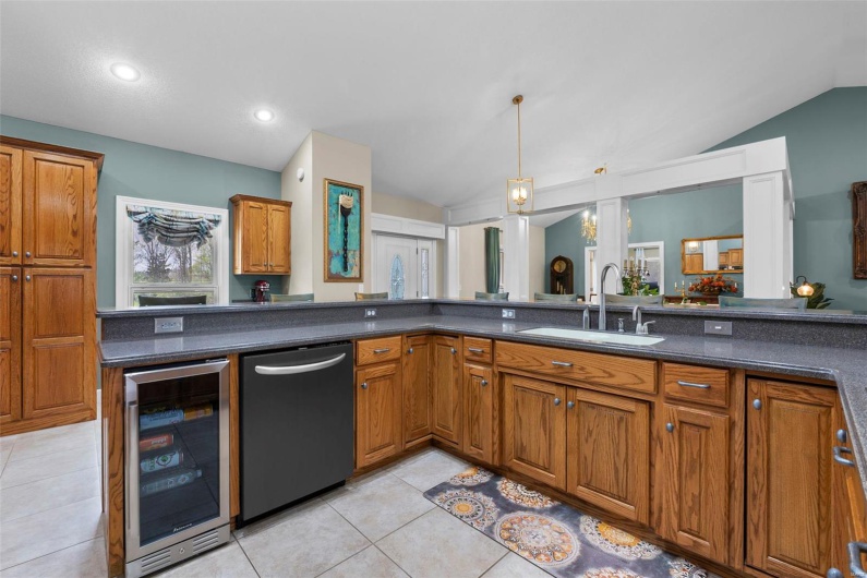 Eat-At Kitchen Bar Facing Front of Home